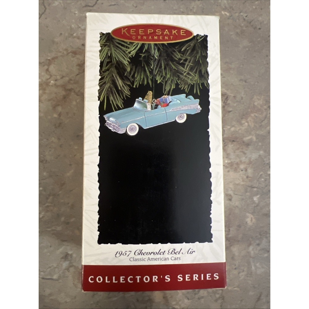 1994 Hallmark Keepsake 1957 Chevrolet Bel Air Convertible Christmas Ornament